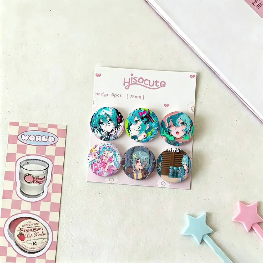H-Hatsune Mikus Badge Pins For Friend, Backpack, Clothing, Collectible Accessories, Jewelry Gift
