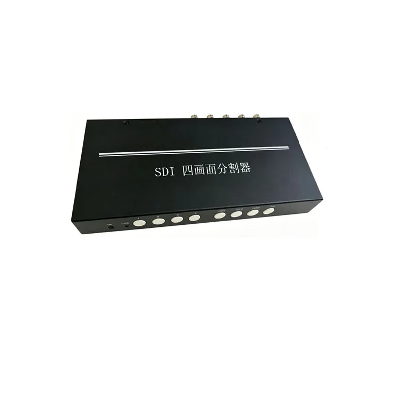 4 Input 2 Output 12G SDI Matrix 4K Seamless Quad Screen Splitter RS232 Serial Port For Broadcast Security Monitoring Video Proce