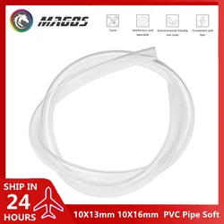 Water Cooling Pipe Soft PVC 10X13mm 10X16mm Transparent 3/8'' Flexible Hose Tubing 1000mmX1 Novice Friendly