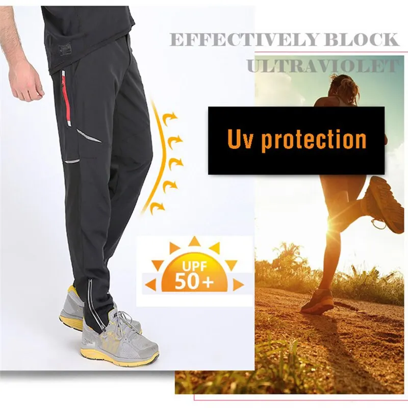 WEST BIKING Cycling Pants Spring Summer Outdoor Sports Pants Breathable Comfortable Cycling Running Trousers Men Bicycle Pants