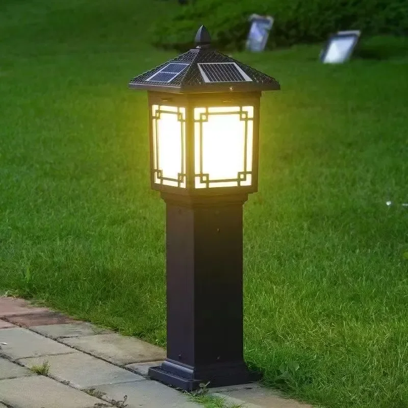 10LED Solar Garden Light Outdoor Waterproof IP65 Warm White Landscape Lamp for Lawn Pathway Yard Decoration Street Lighting