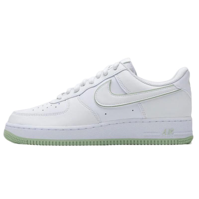 Nike Air Force 1 07 Low Men's Board Shoes Supportive Comfort Casual Shoes Cushioned Lightweight Breathable Sneakers White Green