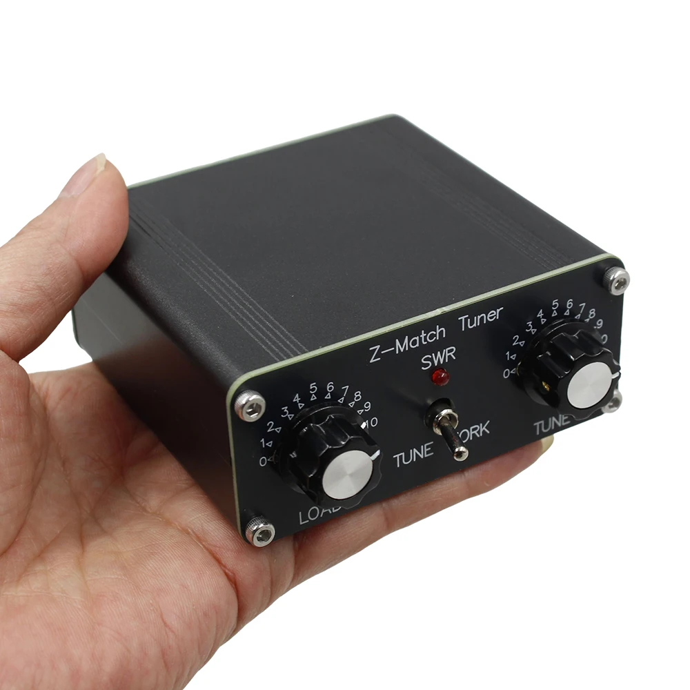 

2025 New QRP Z-match Rated Power 5W Manual Antenna Tuner 3-28 MHz Intermittent Power 10W BNC Matching Impedance Range 25-2500Ω