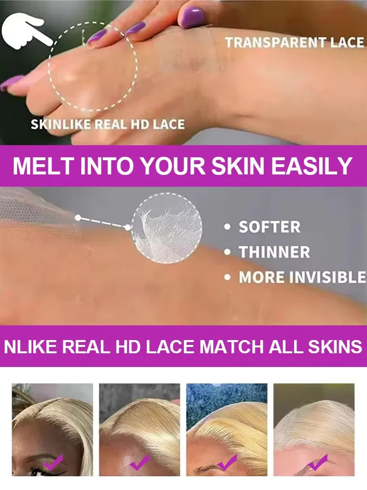 250% الكثافة 13x6 HD الدانتيل أمامي الجسم موجة الباروكات 30 40 بوصة 613 العسل شقراء الملونة موجة المياه 13x4 الدانتيل الجبهة خصلات الشعر المستعار الإنسان