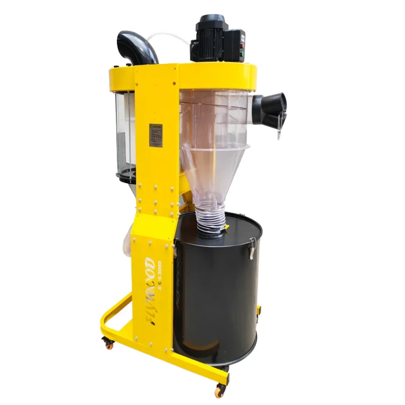 

Pulse-Jet Bag Self-Cleaning Bag Filter Extractor/Reverse Air Baghouse Extractor/3HP Cyclonic Dust Collector with HEPA Filter Kit