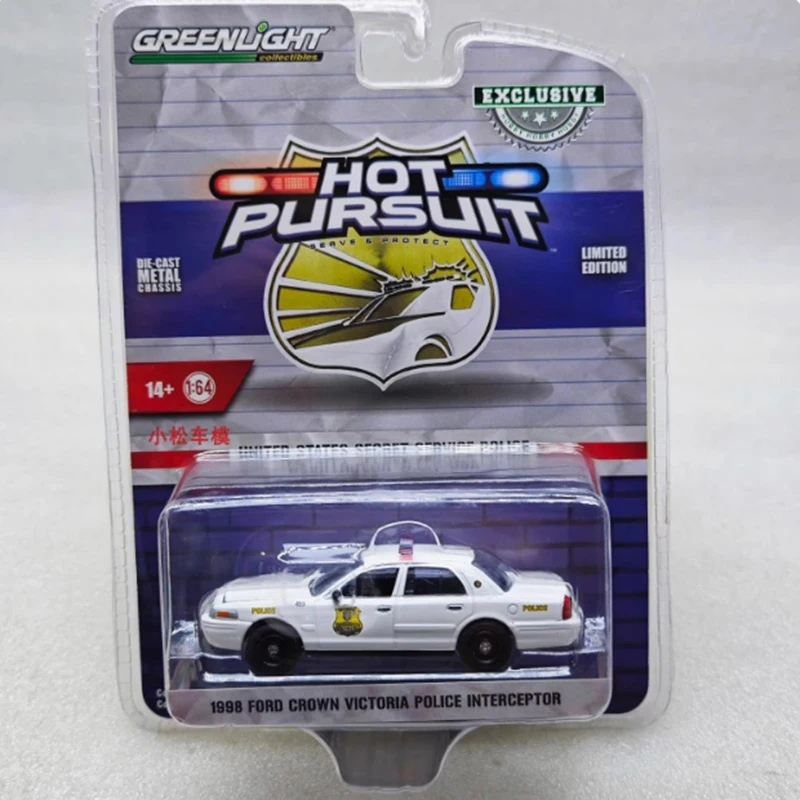 

Greenlight 1:64 Scale 1998 Ford Crown Victoria Interceptor Alloy Car Model Collection Display Toy Gifts Souvenirs