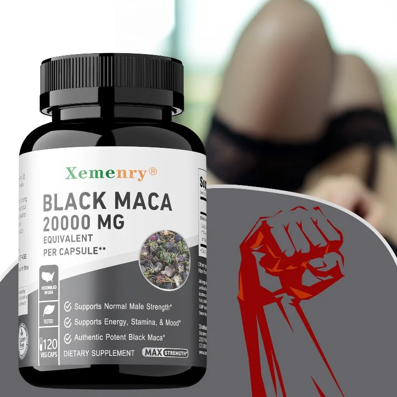 Black Maca - Improves Concentration, Performance, Stamina and Endurance, Improves and Stabilizes Mood, Provides Mental Clarity