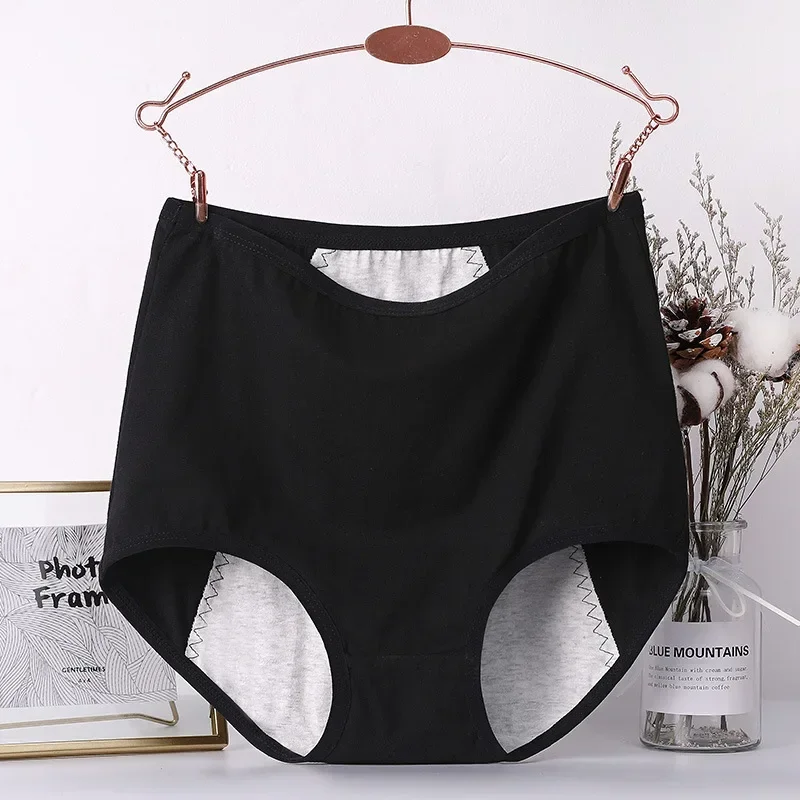 3 pièces culotte menstruelle fille slip physiologique femme période anti-fuite culotte taille haute sous-vêtements en coton