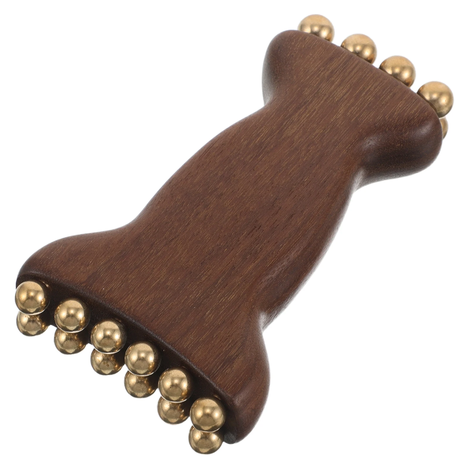 Houten gezichtsmassager Natuurlijke kralen Ergonomisch ontwerp voor gezicht-nekmassage Draagbaar beeldhouwenhulpmiddel voor dagelijks huidverzorging Routine