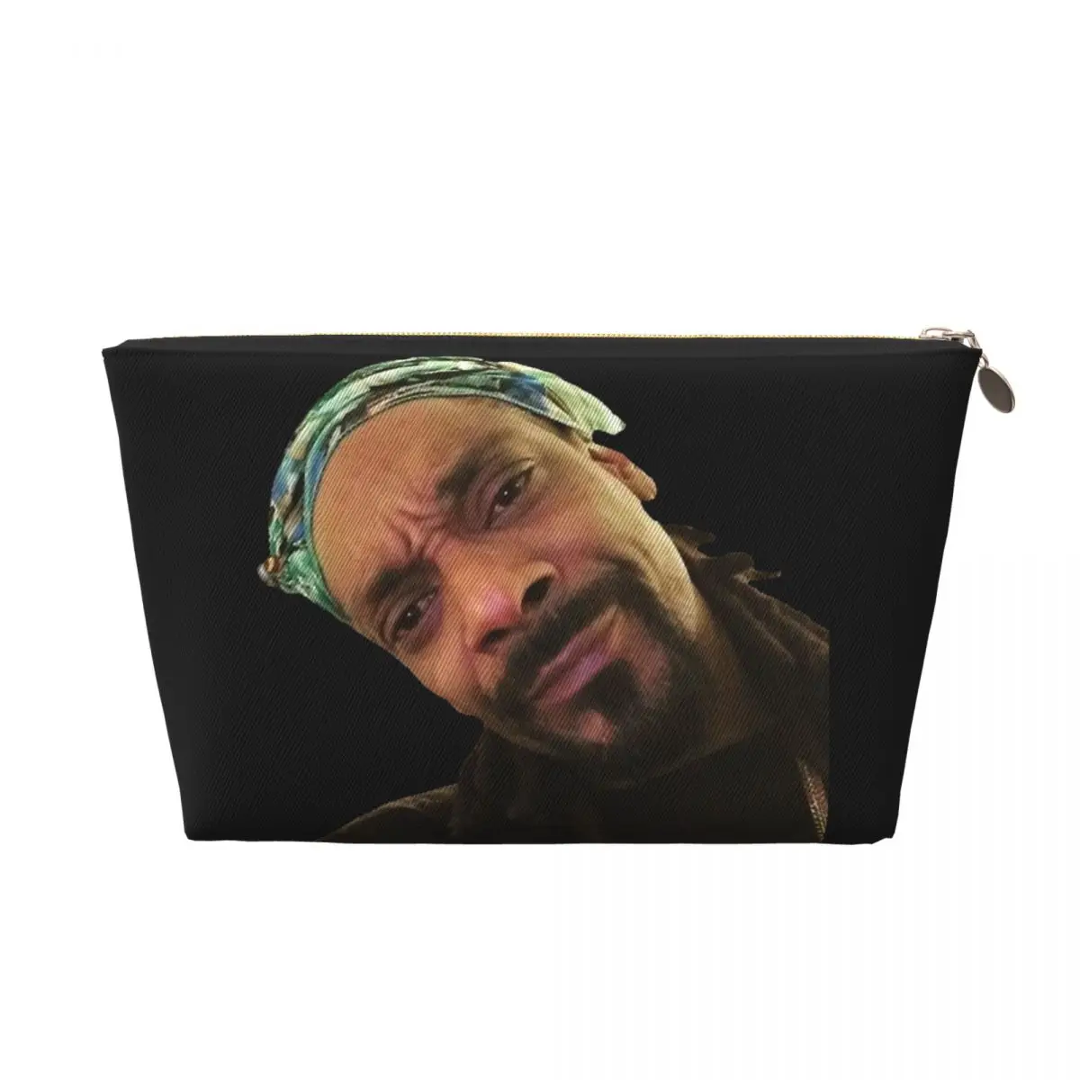 Custom Funny Snoop Dogg Meme Toiletry Bag Women Cosmetic Makeup Organizer Lady Beauty Storage Dopp Kit Box