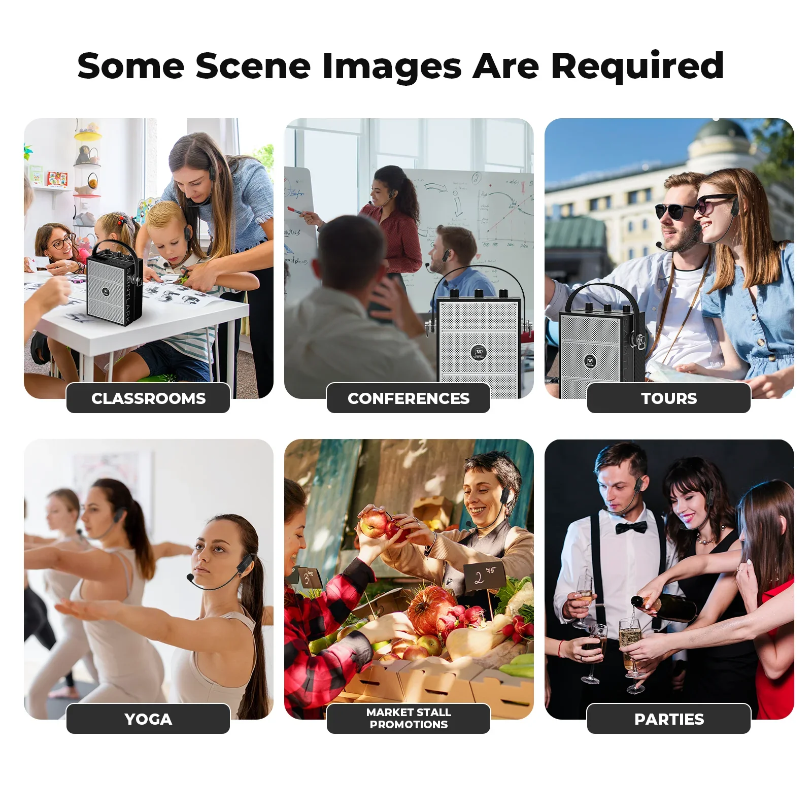 Caixas de Som PA Sem Fio de 40W para Tour e Academia