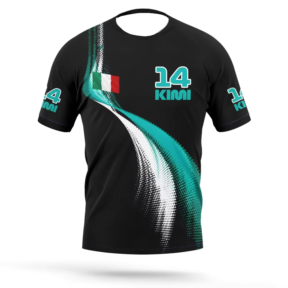 Formula Racing Nummern-Grafik Kurzarm-T-Shirt Familien-Partnerlook Atmungsaktiv Schnelltrocknend Rennsport-Fan Freizeit-T-Shirt – Detail 8