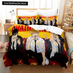 3D Print Anime Chainsaw Man Set di biancheria da letto Set copripiumino con federa Twin Full Queen King biancheria da letto biancheria da letto tessili per la casa