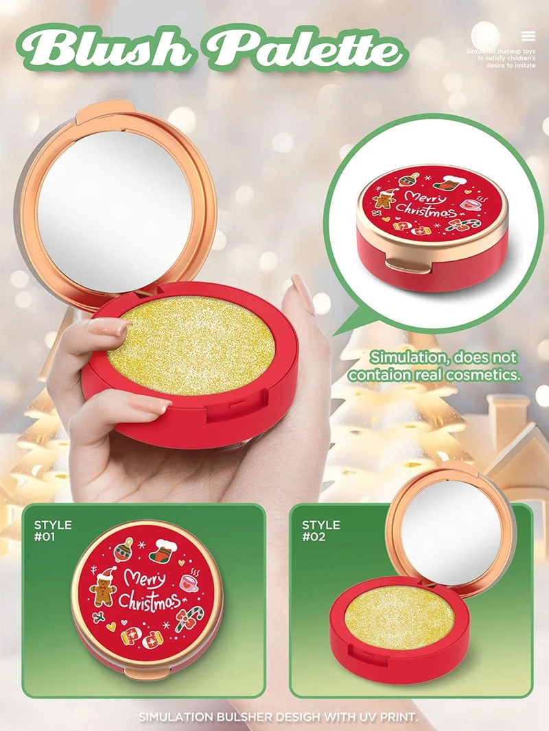 محاكاة لعبة مستحضرات التجميل الفتيات DIY الاستمالة مجموعات المكياج هدايا عيد الميلاد التظاهر اللعب لعب الأدوار للفتيات هدية عيد الميلاد