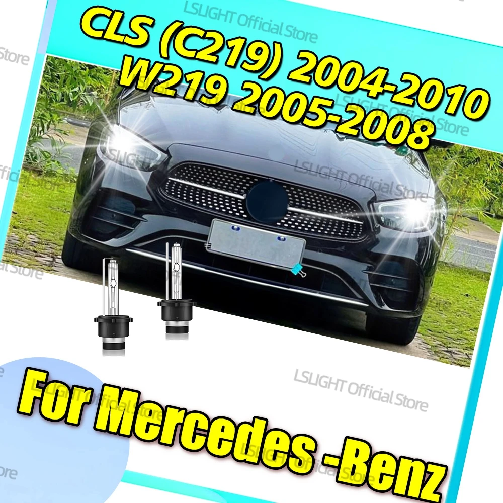 

2x HID Xenon D2 D2S 6000K 8000K 10000K 35W 12V DC For Mercedes-Benz CLS class C219 2004-2010 W219 2005-2008 Auto Headlight Bulbs