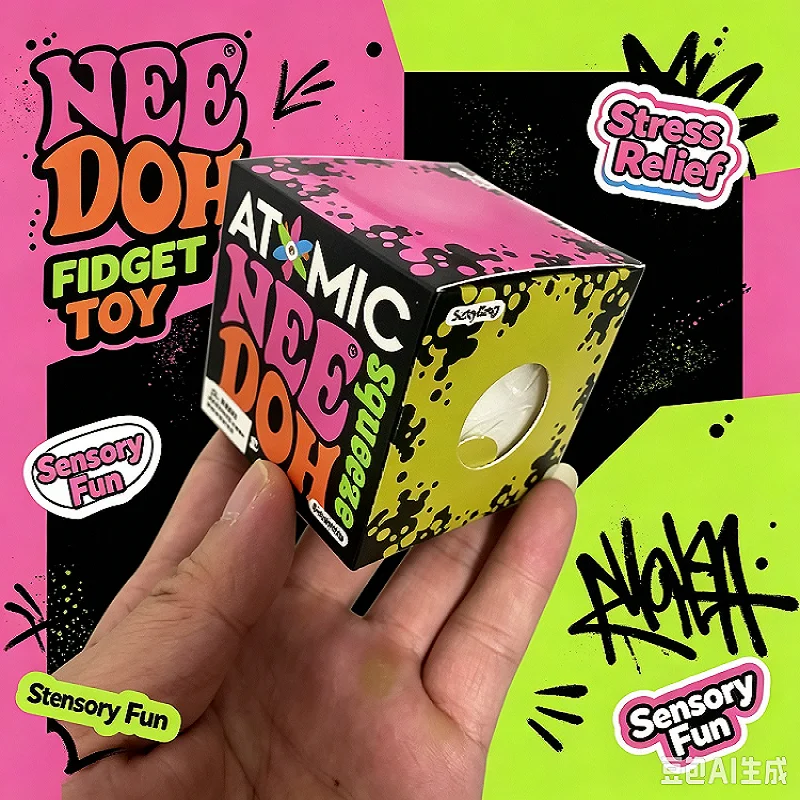 New Products: NeeDoh Snowball Toys, Pressure-Resistant Toys, Grasping Toys, Lovely Adult Sensory Cubes, and Various Gifts.