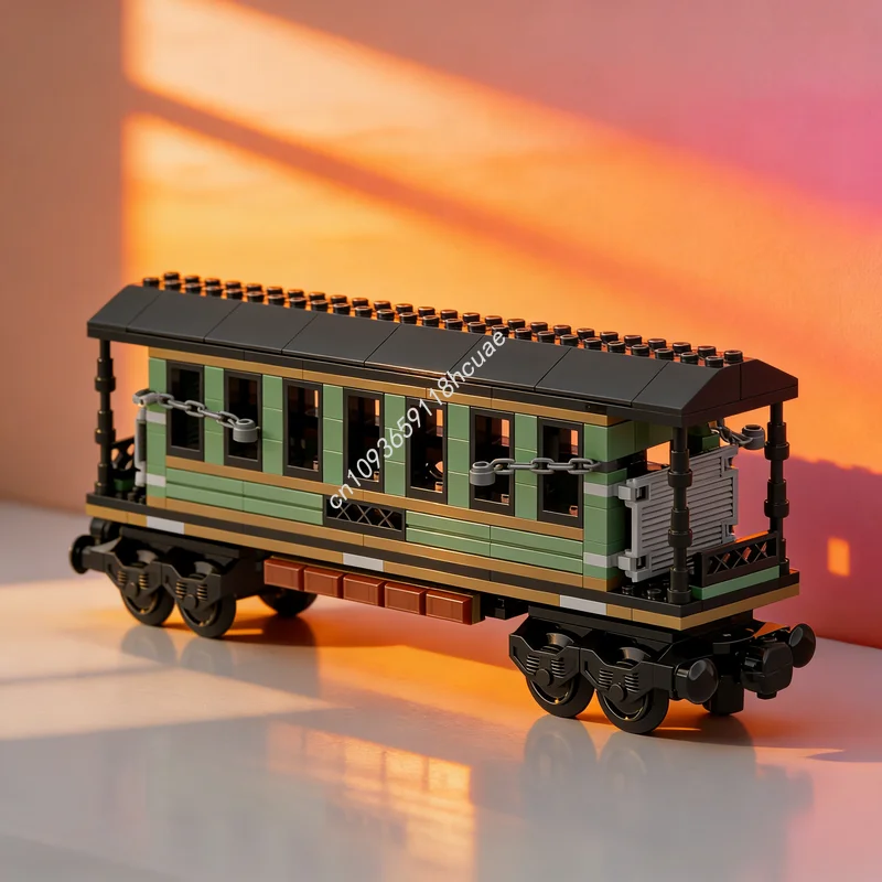 

239pcs MOC Seasonal Halloween Haunted Train Passenger Car Model Building Toys Blocks Architecture Festival Gifts Education