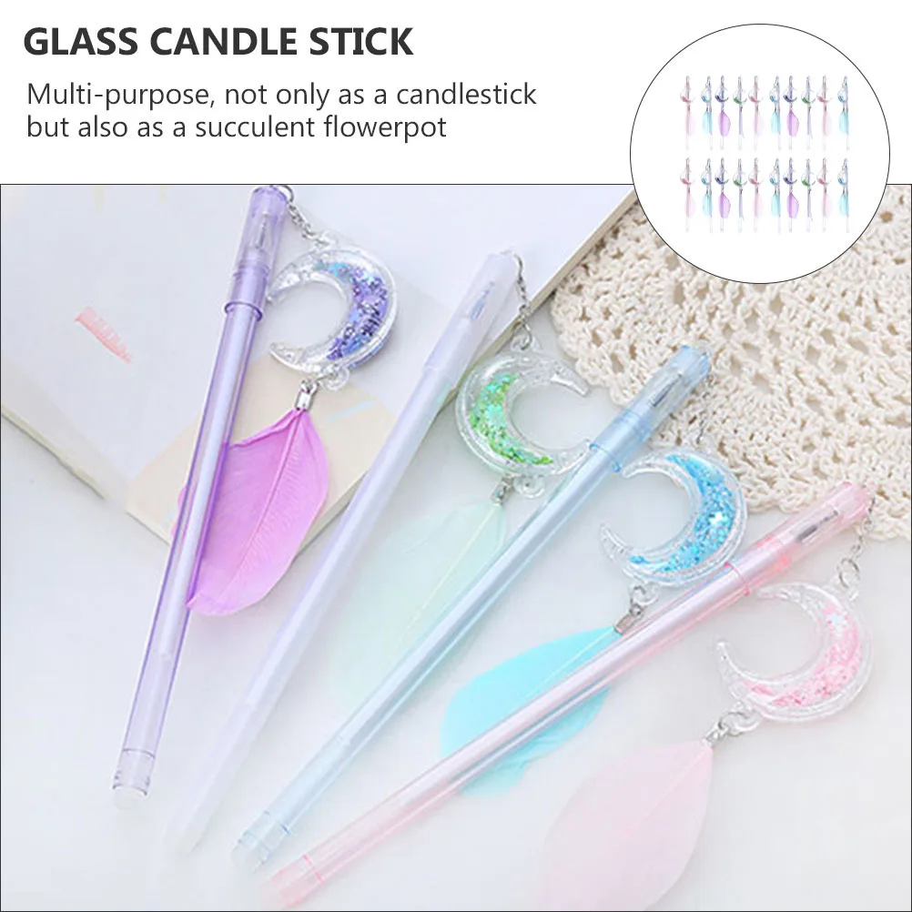 

20Pcs Hanging Pendant Gel Ink Pens Decoration Plastic Cute Gel Pens for Students School Office Use