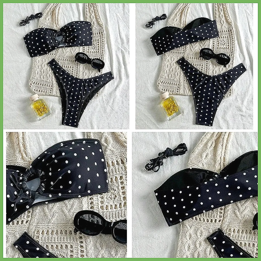 

2026 Brazilian Bikini Set - Classic Dot Women's Swimsuit, Bathing Suit for Beach Pool