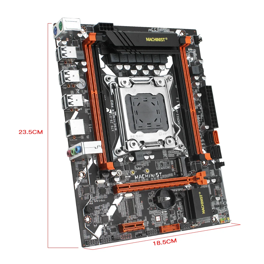 Imagem -02 - Machinist-kit Placa-mãe Xeon e5 2670 v2 Cpu Grupo Processador Lga2011 16gb = 8gb x Combo de Memória Ram Ddr3 Ecc Nvme M.2 Sata Z9-d7