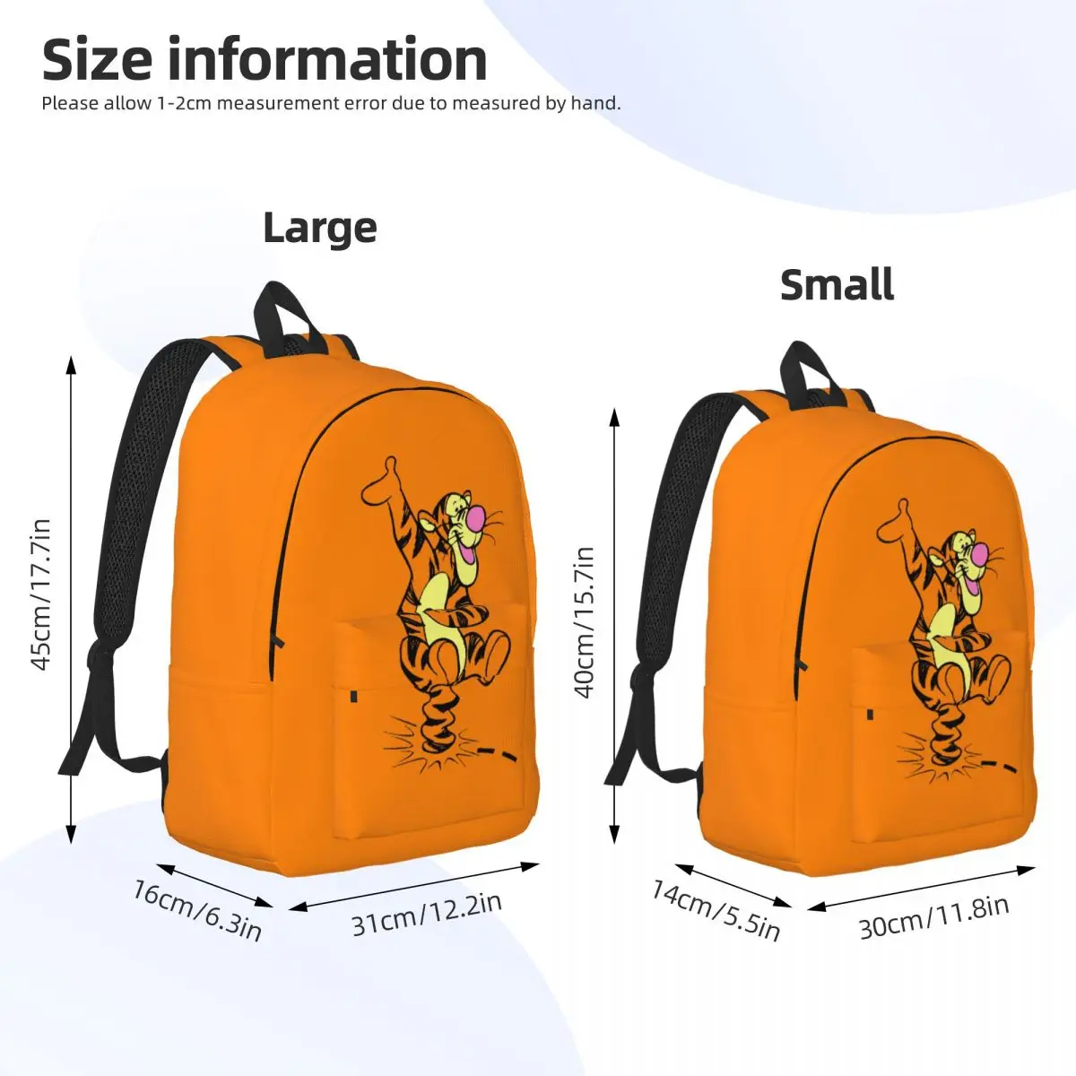 Custom My Friends Tigger Pooh  Cartoon Laptop Backpack Men Women Casual Bookbag for College School Student Bags