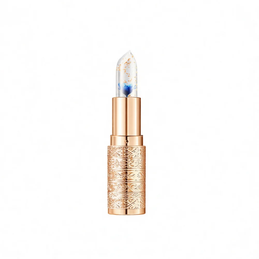 LAULASH Moisturizing Flower Lipstick Jelly Texture Color Changing Balm Waterproof Long Lasting Non Stick Cup Lip Makeup