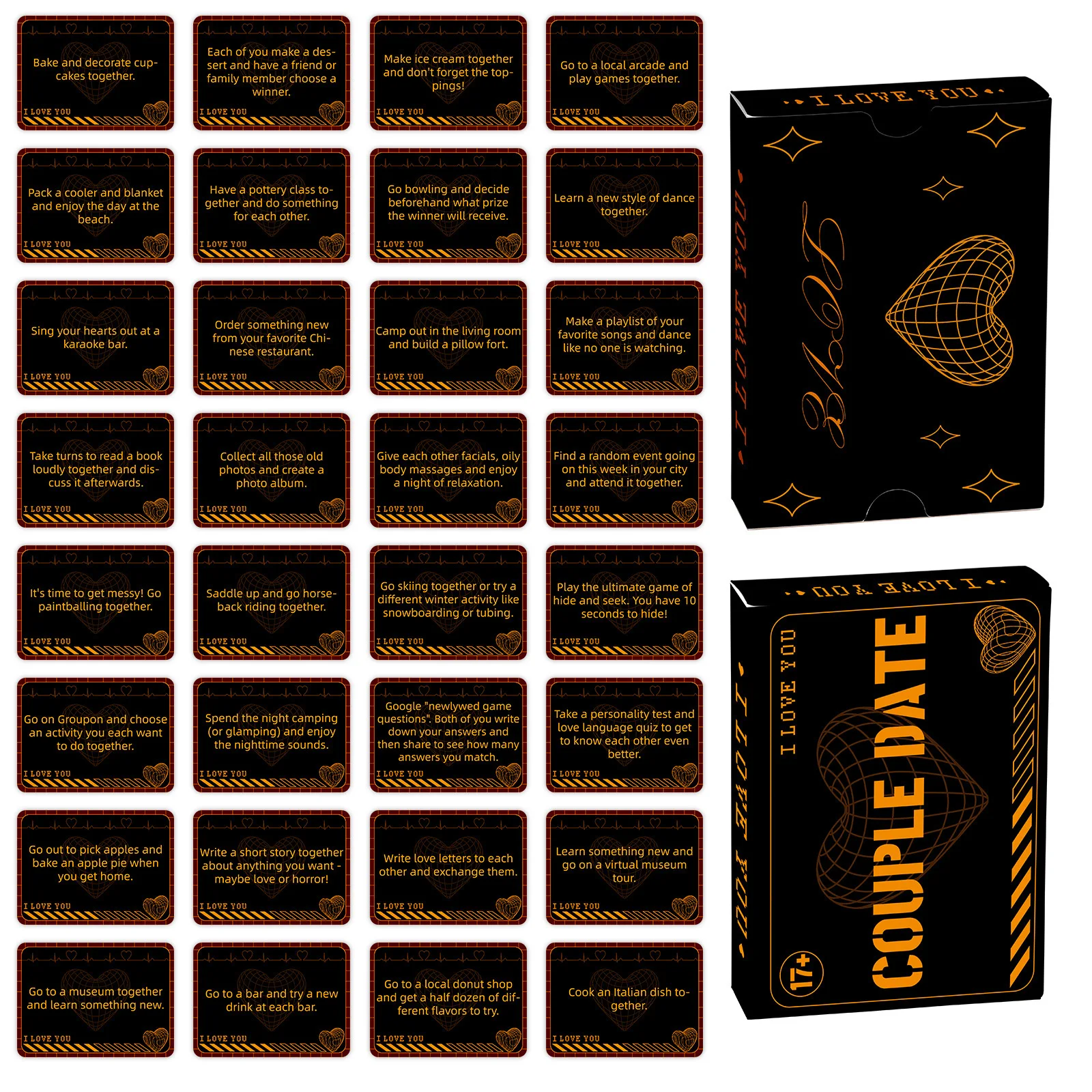 

50pcs English Version Paper Couple Dialogue Fun Game Card Romantic Evening Theme Toy Gift Ambiguous Couple Interactive Cards