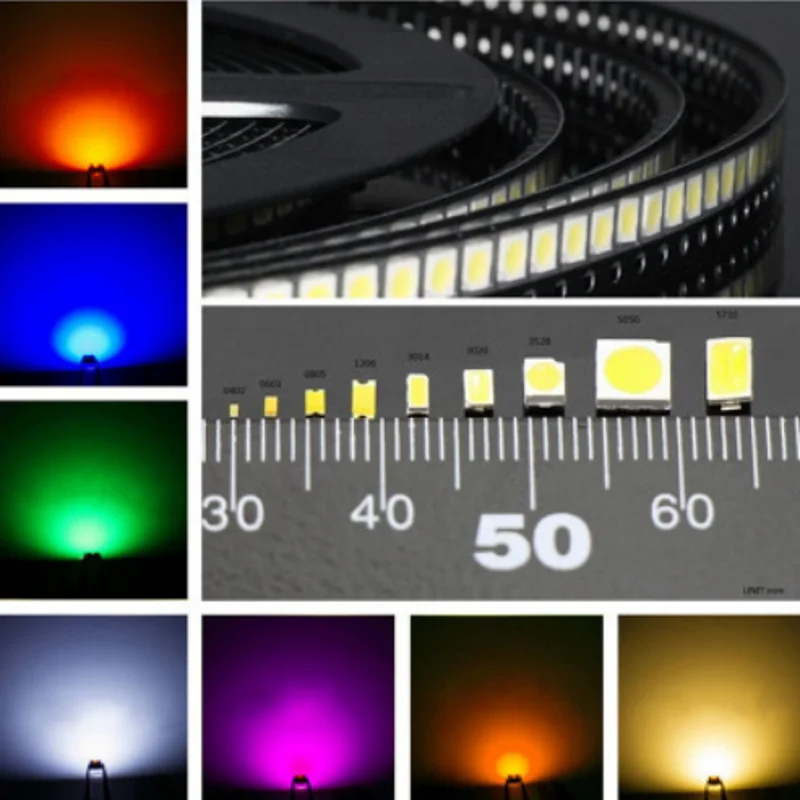 LED lamp bead 1W 3030 ball head with lens patch convex head 3030 white red yellow green blue LED backlight highlight