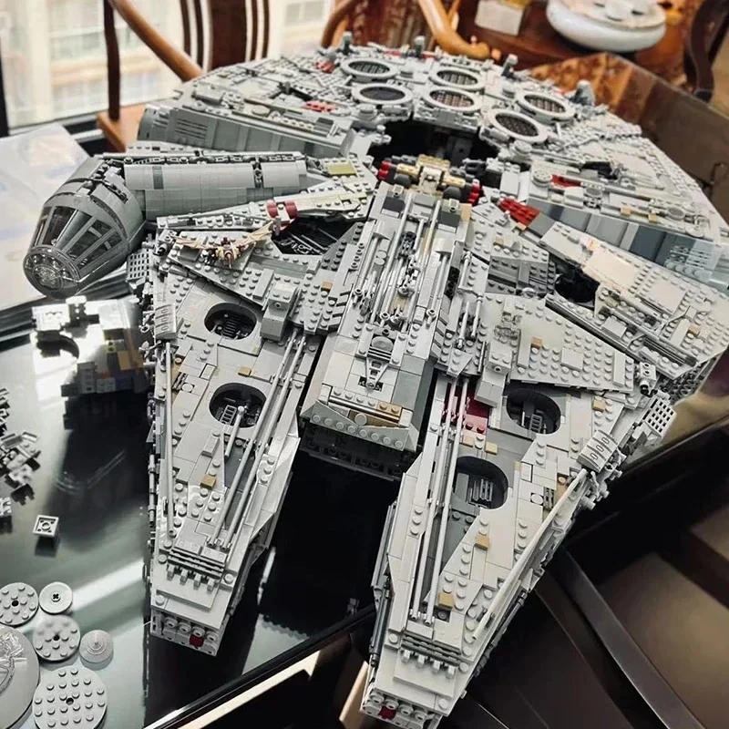 8445 pièces compatibles Space Wars 75192 Falcon navire blocs de construction briques jouets millénaire vaisseau spatial 05132 cadeaux d'anniversaire de noël