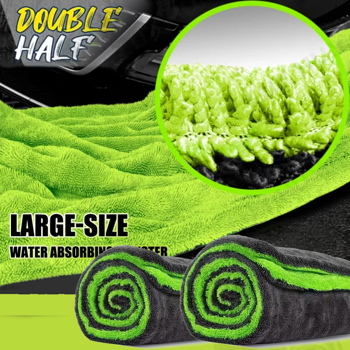 Ultra Thick Microfiber Car Drying Towel High Absorbent Soft Cleaning Cloth for Car Motorcycle Detailing Polishing