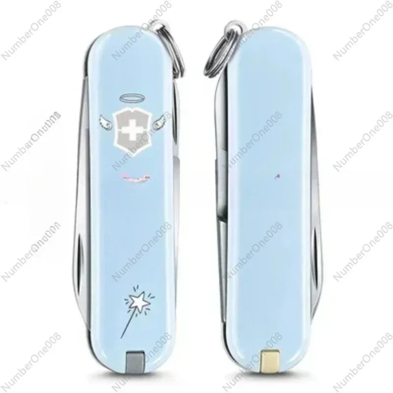 Swiss Army Knife Mini Model Fashionable Angel Demon Colorful Adorable Multifunctional Folding Knife Birthday Gift