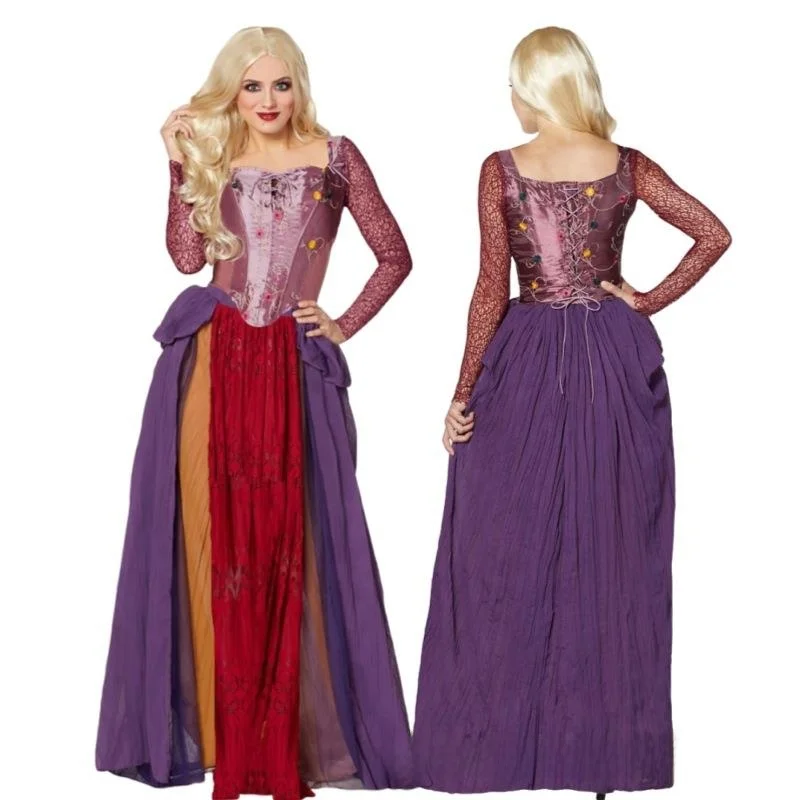 

loween New Witch Cosplay Medieval Princ Long Dr Performance Costume Women's Fred Suit Ethnic Stage Clothing