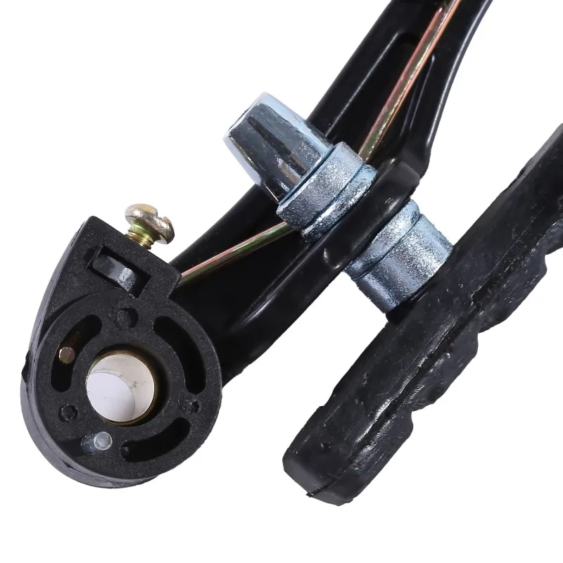 Freno En V De Aleación De Aluminio Para Bicicleta – Delantero Y Trasero Con Resorte Lineal, Alcance De 110 Mm (Plateado)