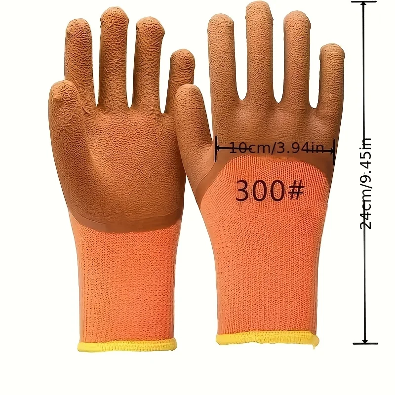 10 Paar wasserdichte Winter-Arbeitshandschuhe aus Nylonmaterial, bleifrei, geeignet für Arbeiten im Freien bei kaltem Winter – Detail 5