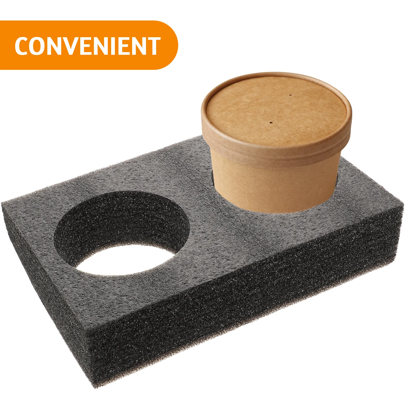 

2pcs Trays Takeout Soup Packing Leakproof Food Carriers Portable Bowl Holders Packing Trays For Hot Cold Beverages