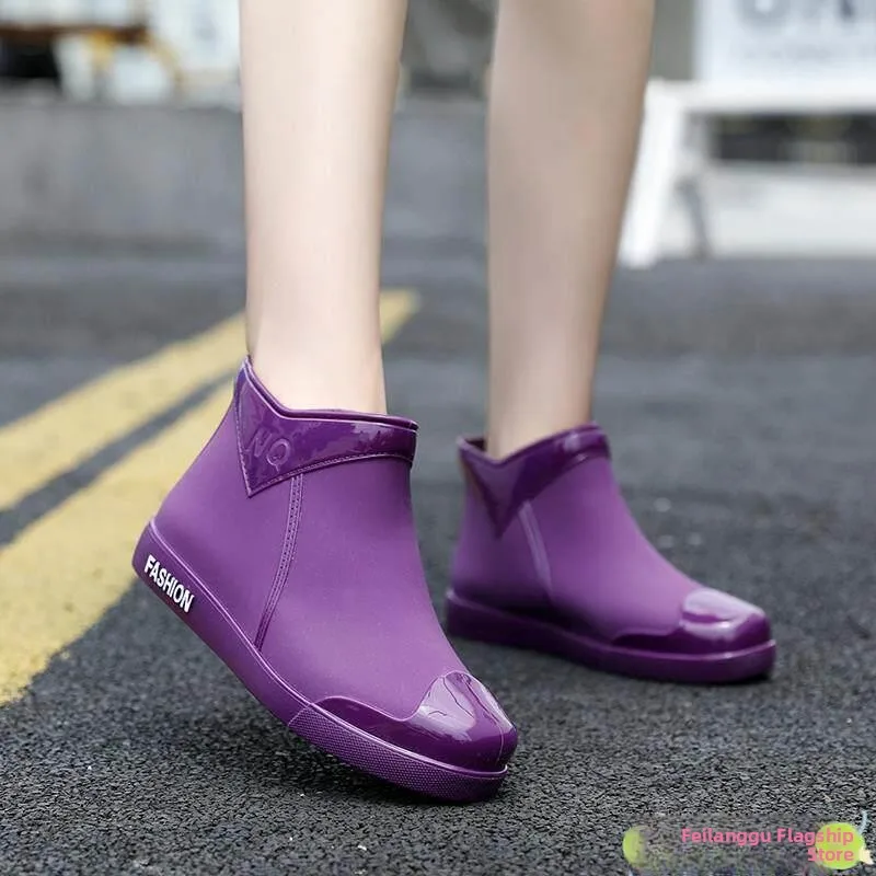 

Женские водонепроницаемые нескользящие рабочие ботинки-полусапоги для улицы на все сезоны, износостойкие, модные, с волнообразным узором