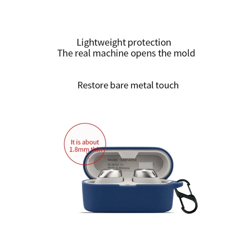 충격 방지 헤드폰 슬리브, 방진 실리콘 커버, 테크닉스 EAH-AZ60 호환, 충격 방지 하우징