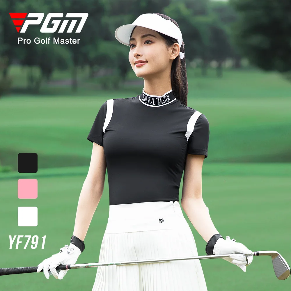 

PGM Golf Женская футболка из ледяного шелка Весна/Лето Спортивный теннисный топ