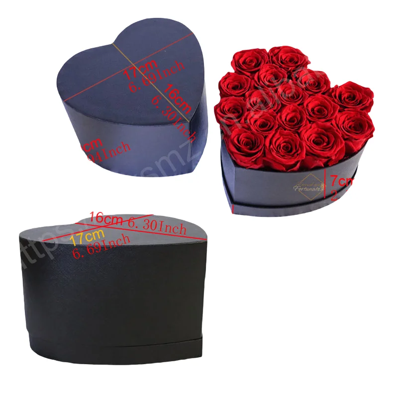 وردة محفوظة أبدية في صندوق ، حياة طويلة الأمد ، طبيعية حقيقية ، زهرة خالدة للأبد ، هدية عيد الأم ، بالجملة
