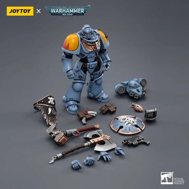 

Коллекционная фигурка Joytoy Dark Source JT3792 Space Wolf Lickclaw Squad Sigrey Stone Shield — новинка на складе