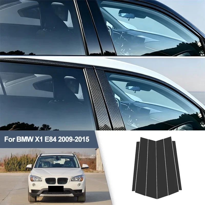 For BMW X1 E84 2009-2015  B/C Pillar Post Stickers PC Window Middle Pillar Trim Decorative Car Exterior Protect Parts