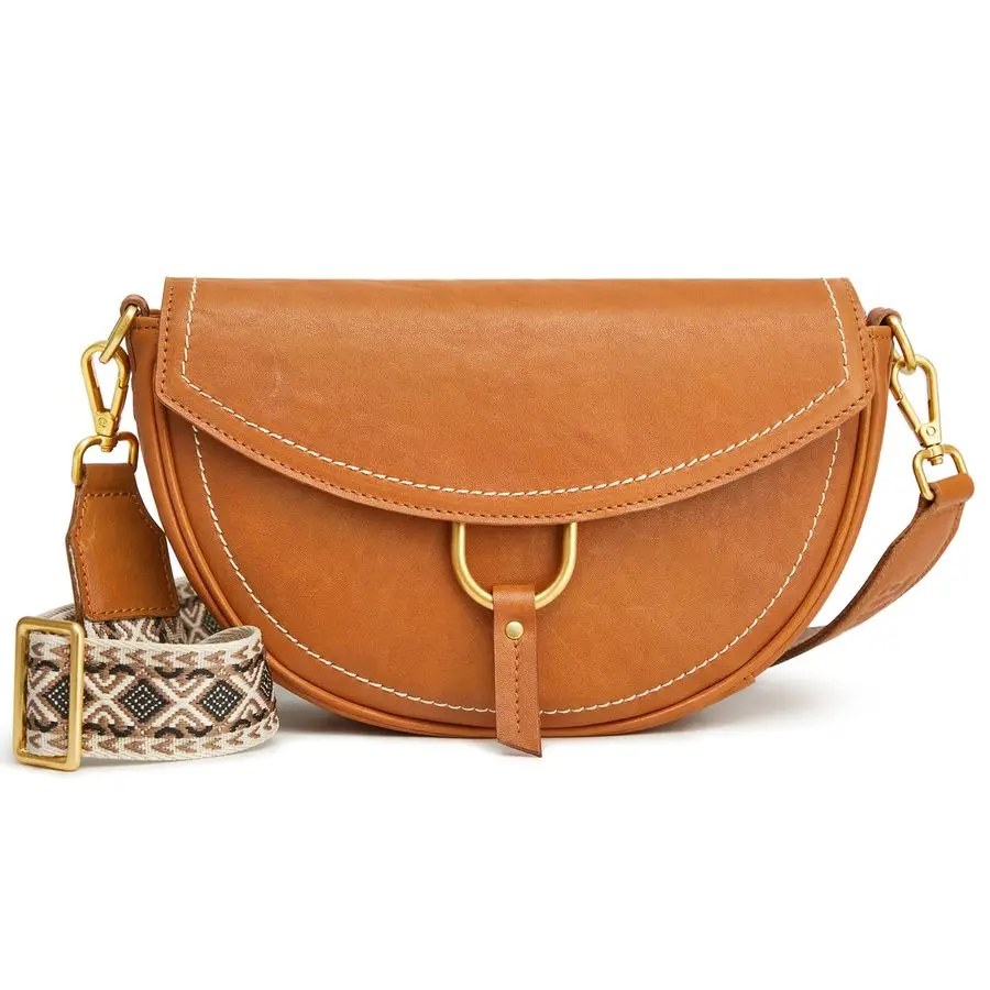 

Bags for Women Top Grain Leather Shoulder Bag Small Cross Body Purse with Adjustable Wide Strap