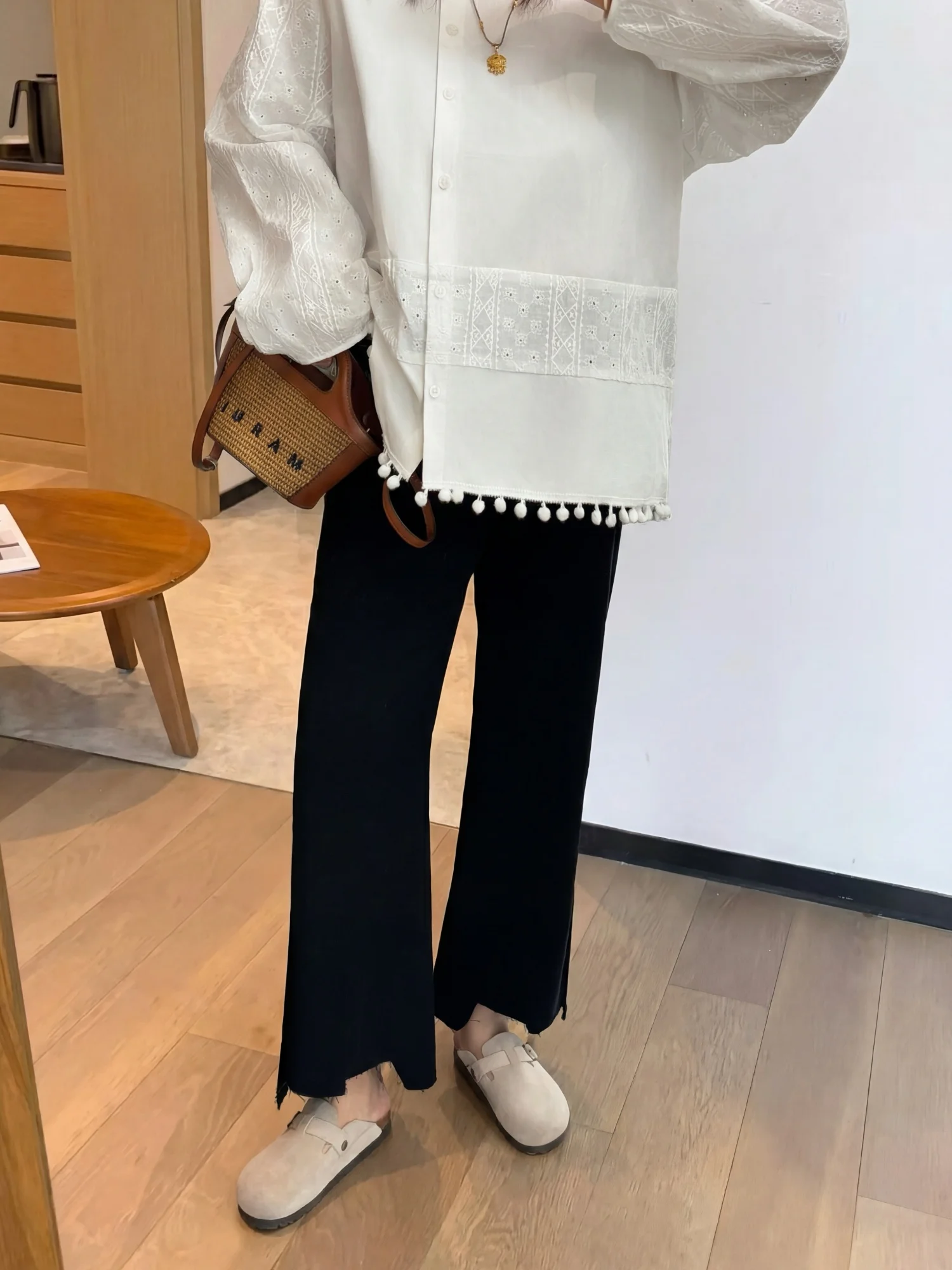 

plus Size Women's Nine-Piece Jeans Commute Style High Waist Cotton Blend Spring New Arrival Slimming Versatile Denim Pants