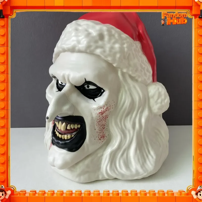 

Terrifier 3- Halloween Christmas Horror Clown Mask Popcorn Bucket & Storage Bucket Ornament Figurine Toy GIft Without Box