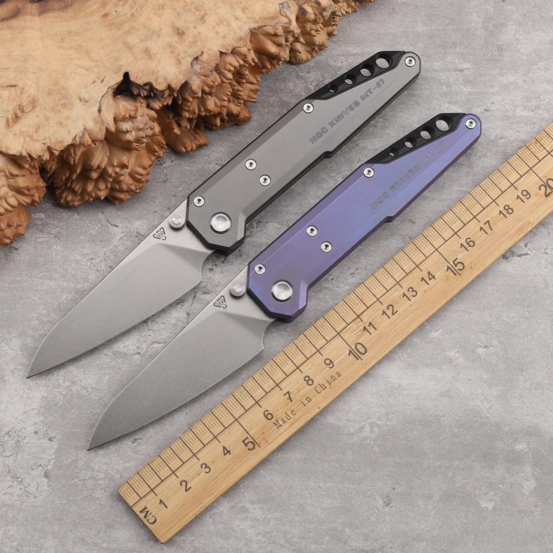 NOC Dark Feather MT-27 Folding Knife M390 Steel Titanium Alloy Handle High Hardness Outdoor Camping Portable EDC Tool