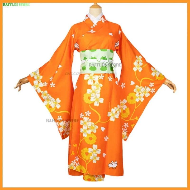 Anime Game Danganronpa 2: Goodbye Despair Steam Saionji Hiyoko Cosplay Costume Wig Japanese Kimono Woman Kawaii Halloween Suit