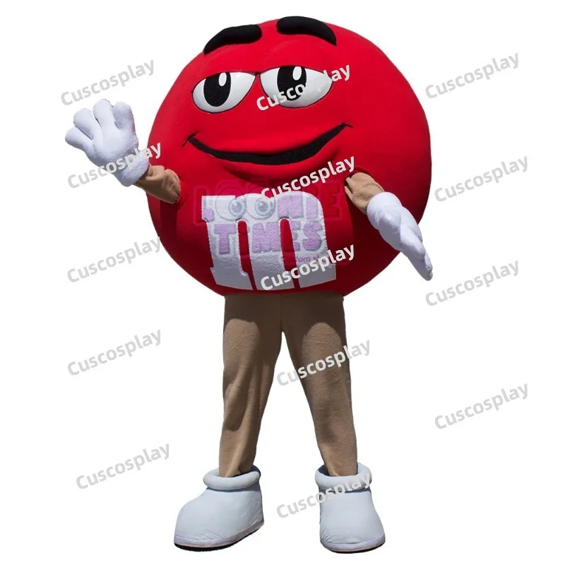 

M&ms Mascot Costume M Bean Figurine Chocolate Beans Cartoon Cosplay Costumes for Halloween Carival Party Event Adult Mascot