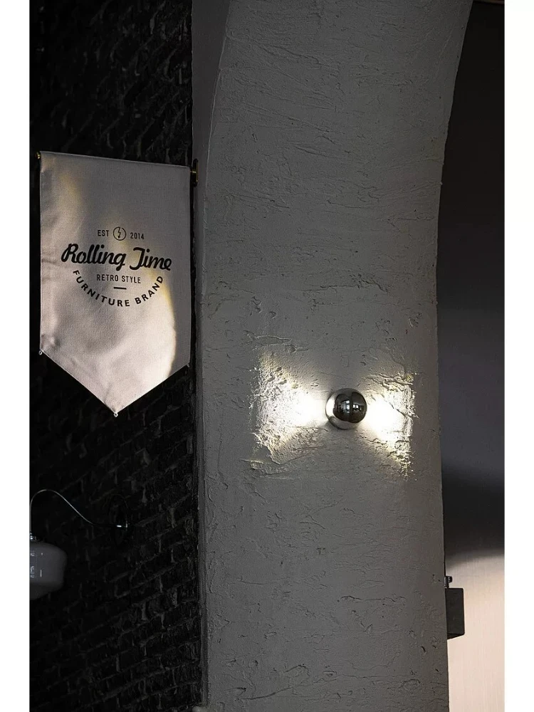 Retro aluminum wall lamp industrial style outdoor door head corridor lamp waterproof atmosphere spotlight