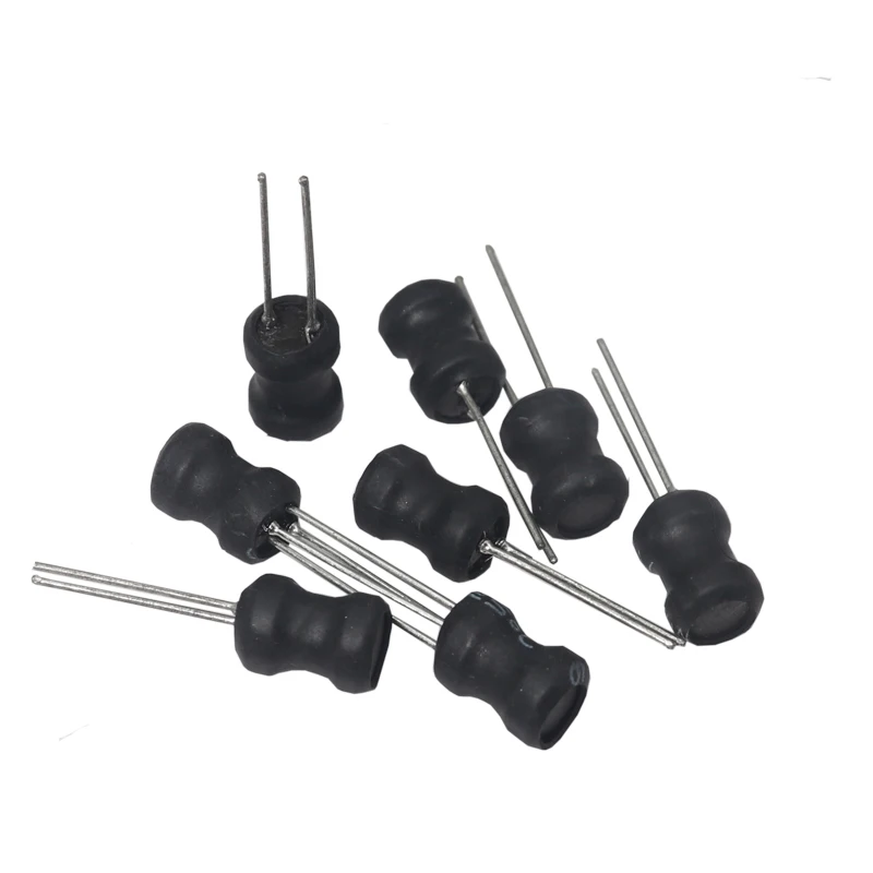 【10PCS】0608 DIP Power Inductor 2.2/3.3/4.7/10/15/22/33/47/68/100/150/220/330/470uH 1/1.5/2.2/3.3/4.7/10mH 6*8mm Power Inductor