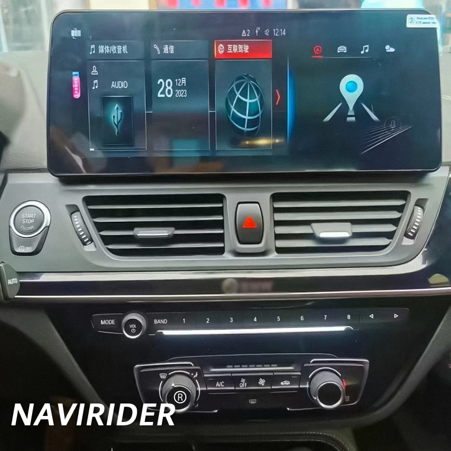 

12.3inch CarPlay 4G Wireless BT Car Radio For BMW 1 Series F20 F21 F52 2017-2018 Android 14 1920*720PWIFI DSP QLED Touch Screen